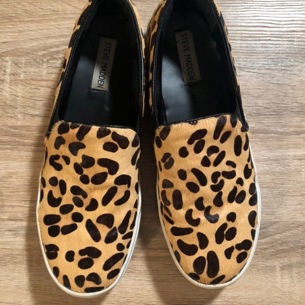 Steve Madden Cheetah Print Leopard Slip Ons
